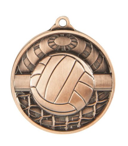 Global Volleyball Medal - 50mm G/S/B