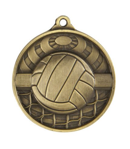 Global Volleyball Medal - 50mm G/S/B