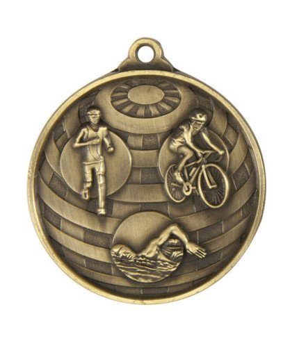 Global Triathlon Medal - 50mm G/S/B