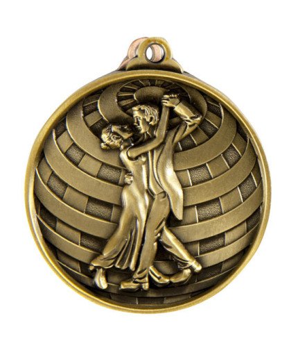 Global Dance Medal - 50mm G/S/B