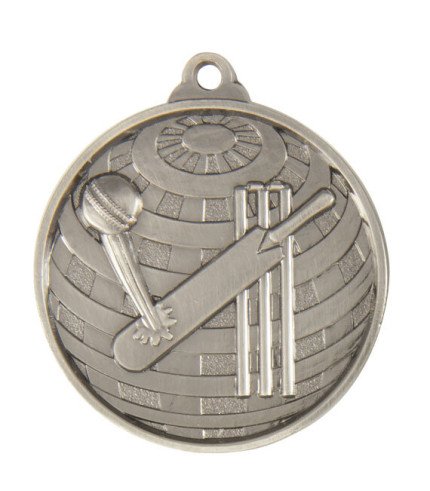Global Cricket Medal - 50mm G/S/B
