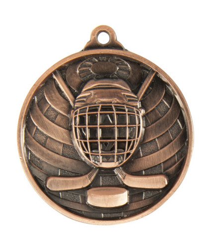 Global Ice Hockey Medal - 50mm G/S/B
