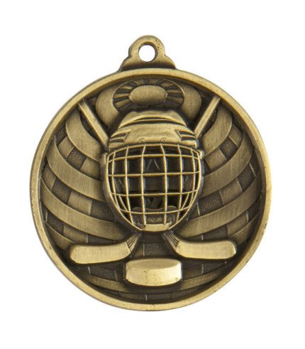 Global Ice Hockey Medal - 50mm G/S/B