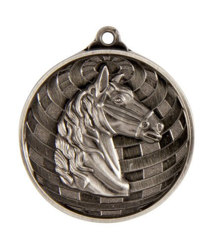 Global Horse Medal - 50mm G/S/B