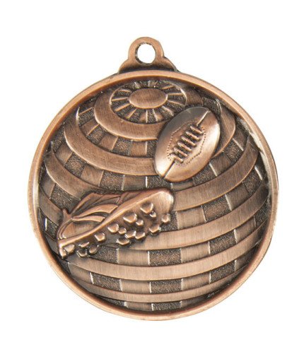 Global Aussie Rules Medal -Medal - 50mm G/S/B
