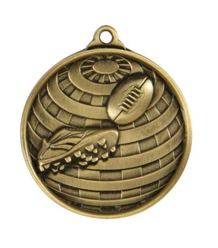 Global Aussie Rules Medal -Medal - 50mm G/S/B