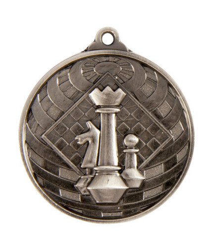 Global Chess Medal - 50mm G/S/B