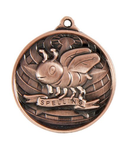 Global Spelling Medal - 50mm G/S/B