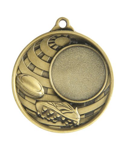 Global Basketball Medal Insert - 50mm G/S/B