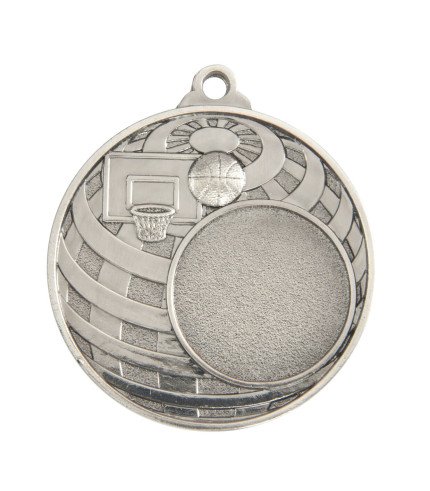 Global Basketball Medal Insert - 50mm G/S/B