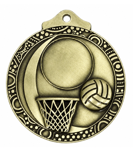 AAA Tarragindi Netball Medal - 52mm G/S