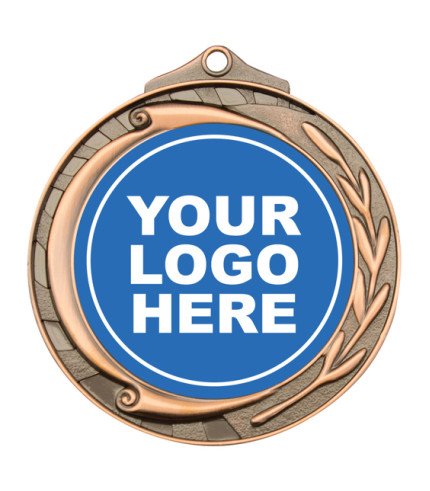 Insert Medal - Wreath Scroll - Generic 70mm G/S/B