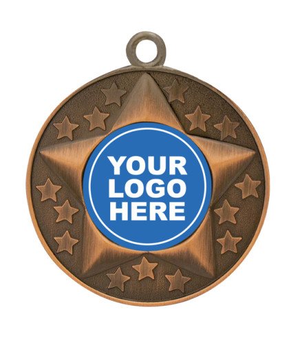 Stars Insert Medal - Generic 50mm G/S/B