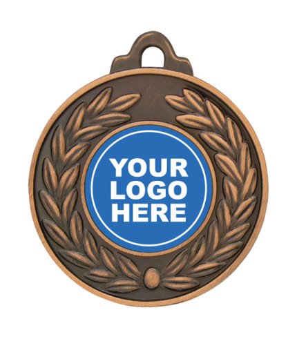 Insert Medal - Wreath Antique - Generic 50mm G/S/B