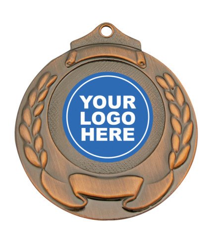 Banner Wreath Generic Medal - 50mm