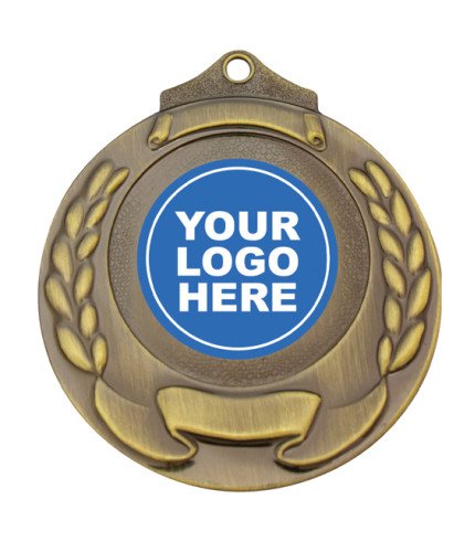 Banner Wreath Generic Medal - 50mm