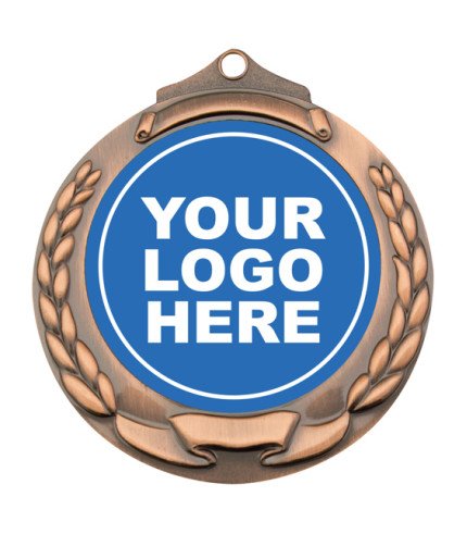 Banner Wreath Generic Medal - 70mm