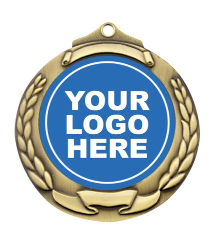 Banner Wreath Generic Medal - 70mm