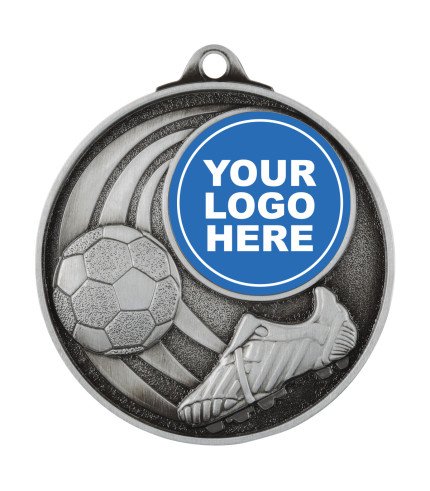 Sport Insert Football Medal - 50mm G/S