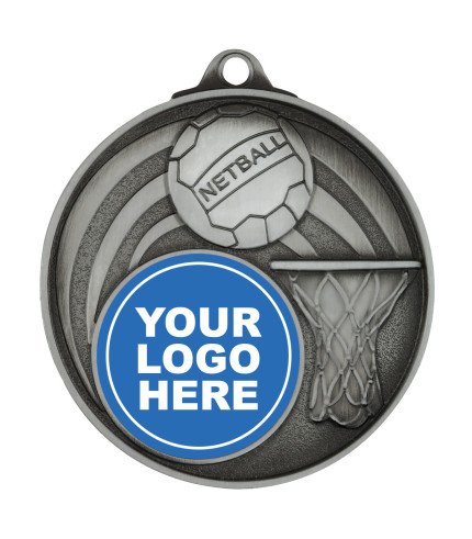 Sport Insert Netball Medal - 50mm G/S