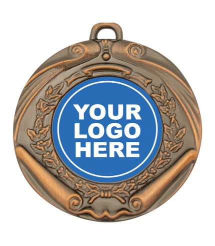 Scroll Shiny Insert Medal - Generic 50mm G/S/B