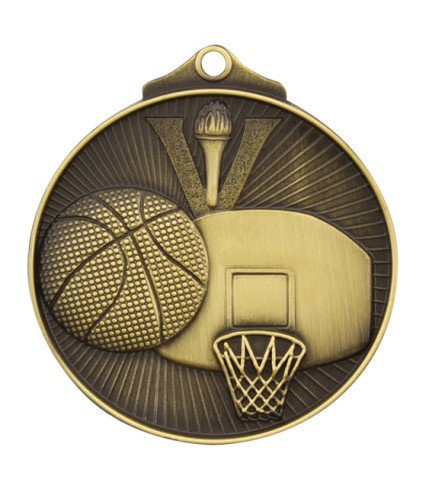 Basketball Medal - 52mm G/S/B