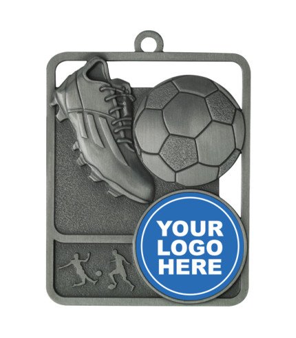 Rosetta Football Insert Medal - 62mm G/S/B