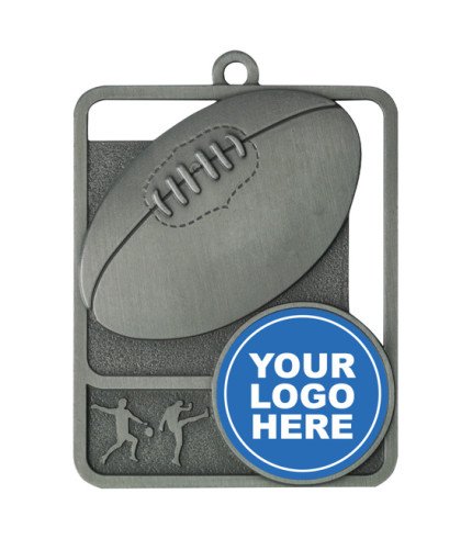 Rosetta AFL Insert Medal - 62mm G/S/B