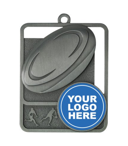 Rosetta Rugby Insert Medal - 62mm G  & S