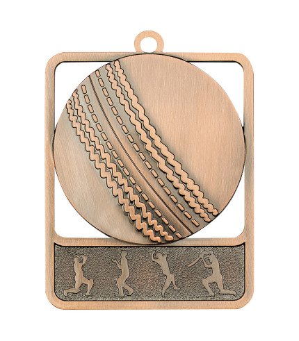 Rosetta Cricket Medal - 62mm G/S/B