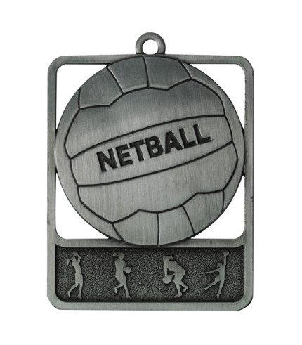 Rosetta Netball Medal - 62mm G/S/B