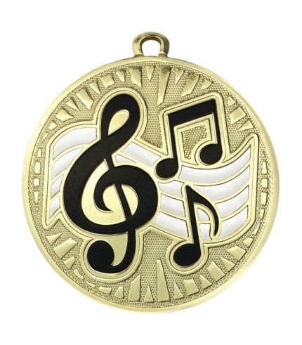 Spark Medal 55mm - Music Shiny Gold