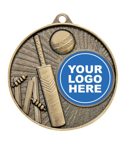 Blitz Cricket Medal - 52mm G/S Antique