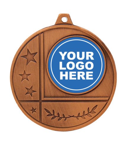 Glacier Frosted Generic Medal - 50mm G/S/B