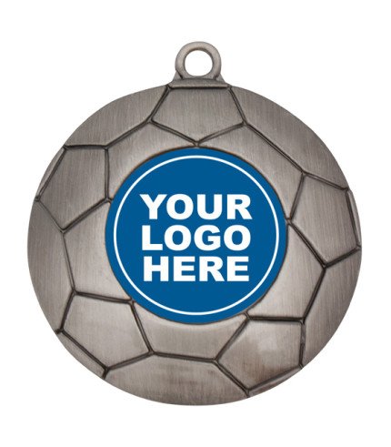 Ball Logo Medal Gold 50mm - Football