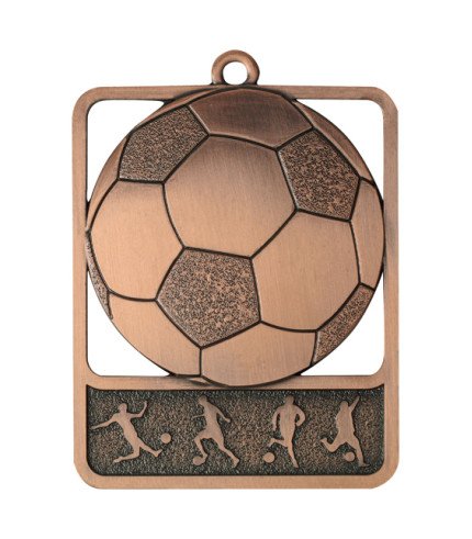 Rosetta Football Medal 62mm -  G/S/B