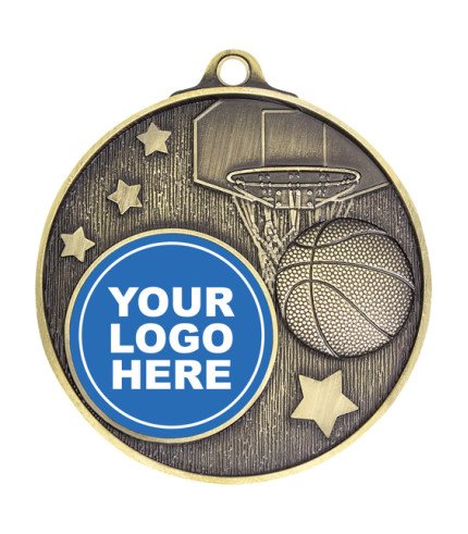 Club Medal 50mm - Basketball G&S
