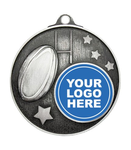 Club Insert Rugby Medal - 50mm G/S