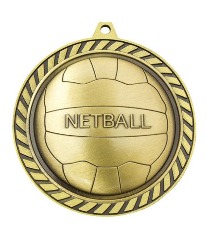 Venture Medal 60mm - Netball G/S/B