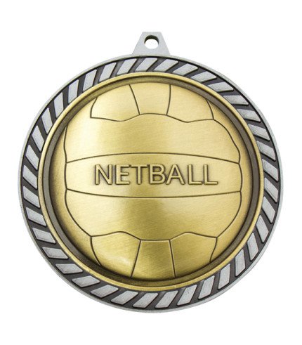 Venture Medal 60mm - Netball G/S/B