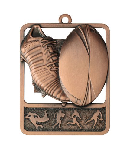 Rosetta Medal 62mm - Rugby G/S/B