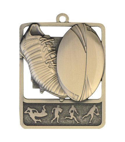 Rosetta Medal 62mm - Rugby G/S/B