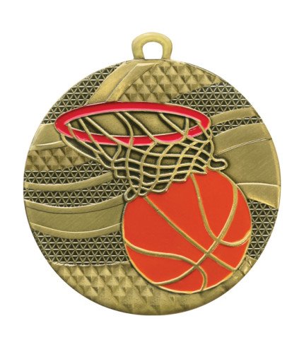Mosaic Medal 50mm - Netball Gold