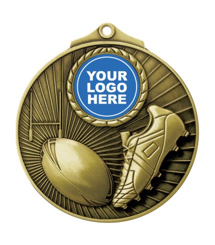 Summit Medal 70mm - Rugby Gold