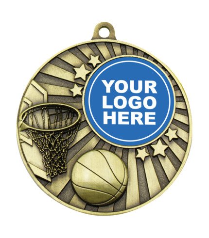 Impact Medal 50mm - Basketball G&S