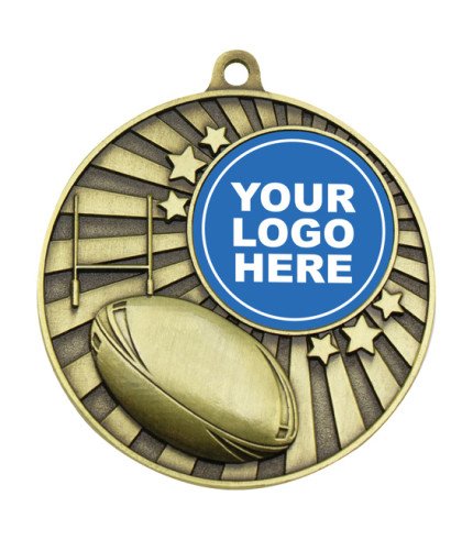 Impact Medal 50mm - Rugby G&S