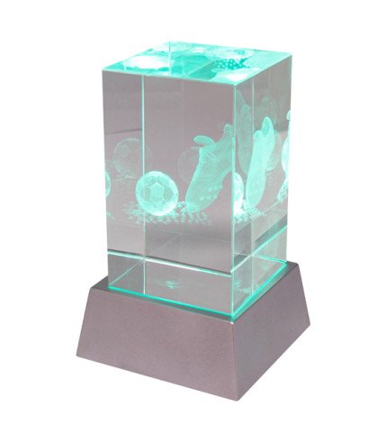 Crystal Hologram Football Lightbox - 1 Size