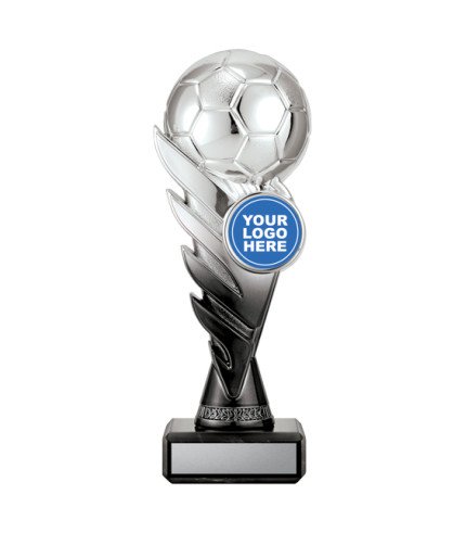 AA Pegasus Crest Metallic Football Silver / Black - 3 Sizes