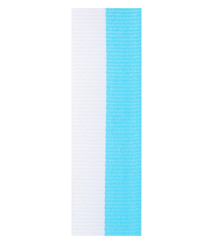 Medal Ribbon - Light Blue/White