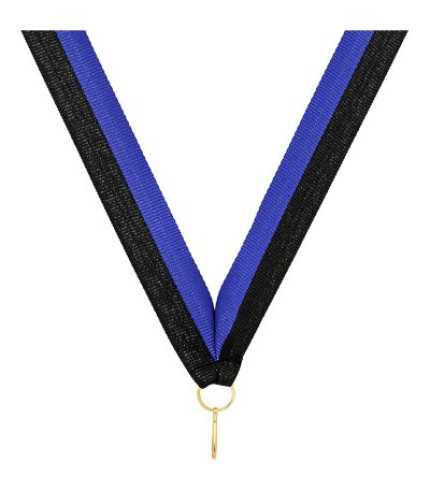 Medal Ribbon - Blue/Black